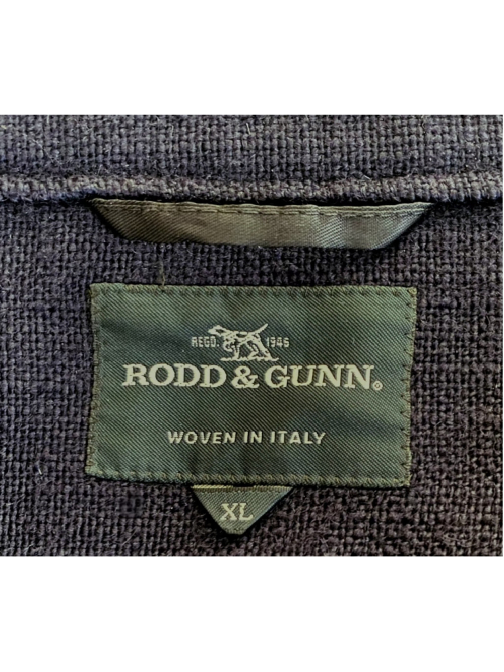 Rodd & Gunn Wallingford Bomber Jacket Mens XL Navy Wool Cotton Italian Fabric - Picture 7 of 14
